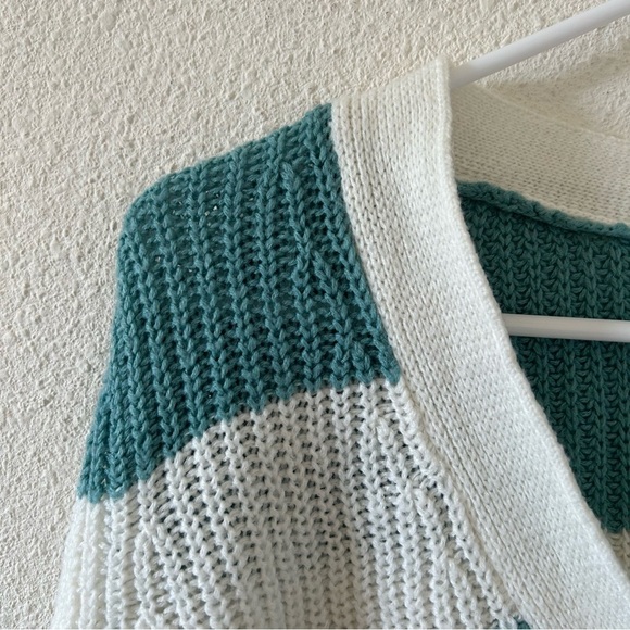 SO Women’s Knit Cardigan Small Striped School  Preppy Casual Button Front - Picture 4 of 10